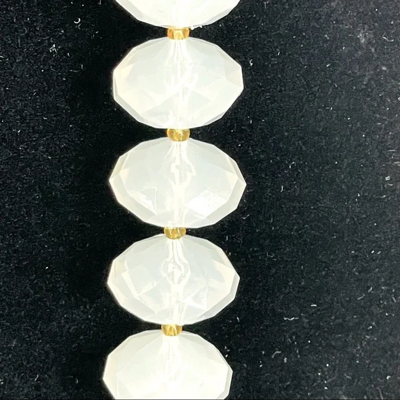 Joan Rivers Milk Faceted Lucite Bead Necklace - Picture 4 of 6